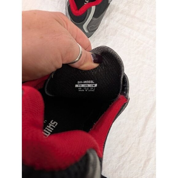 Shimano size 49 cycle shoes red black mountain bike 2 bolt - Picture 6 of 9
